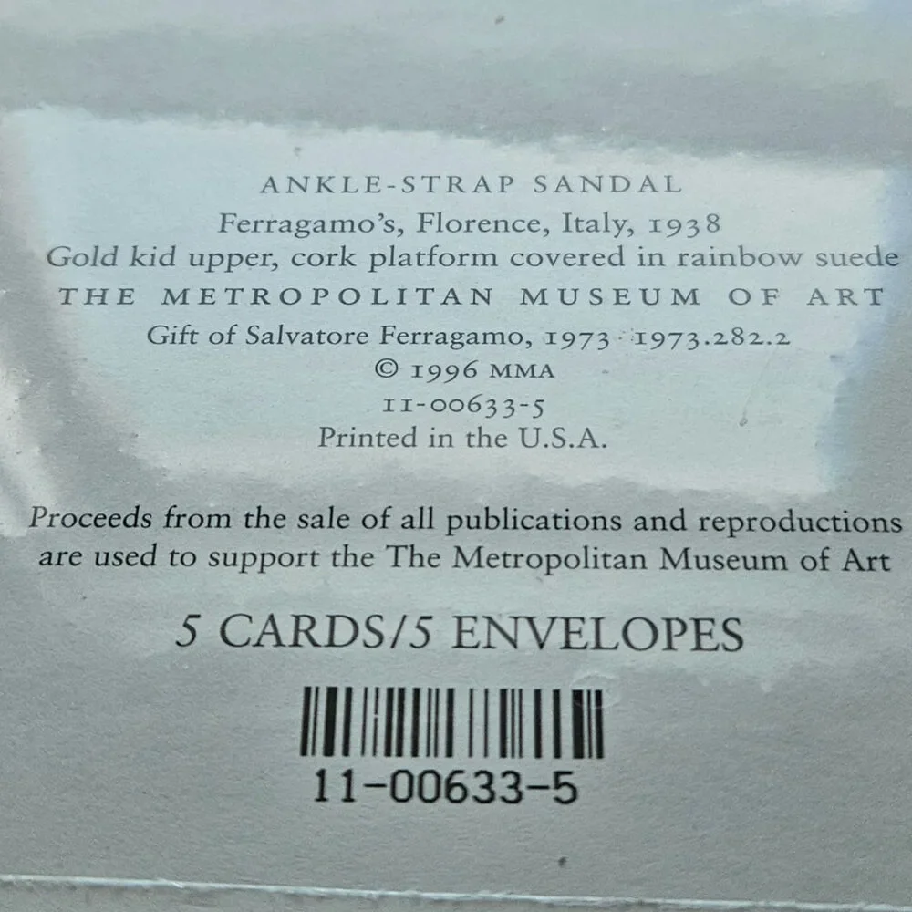 The Metropolitan Museum of Art New York sealed 1996